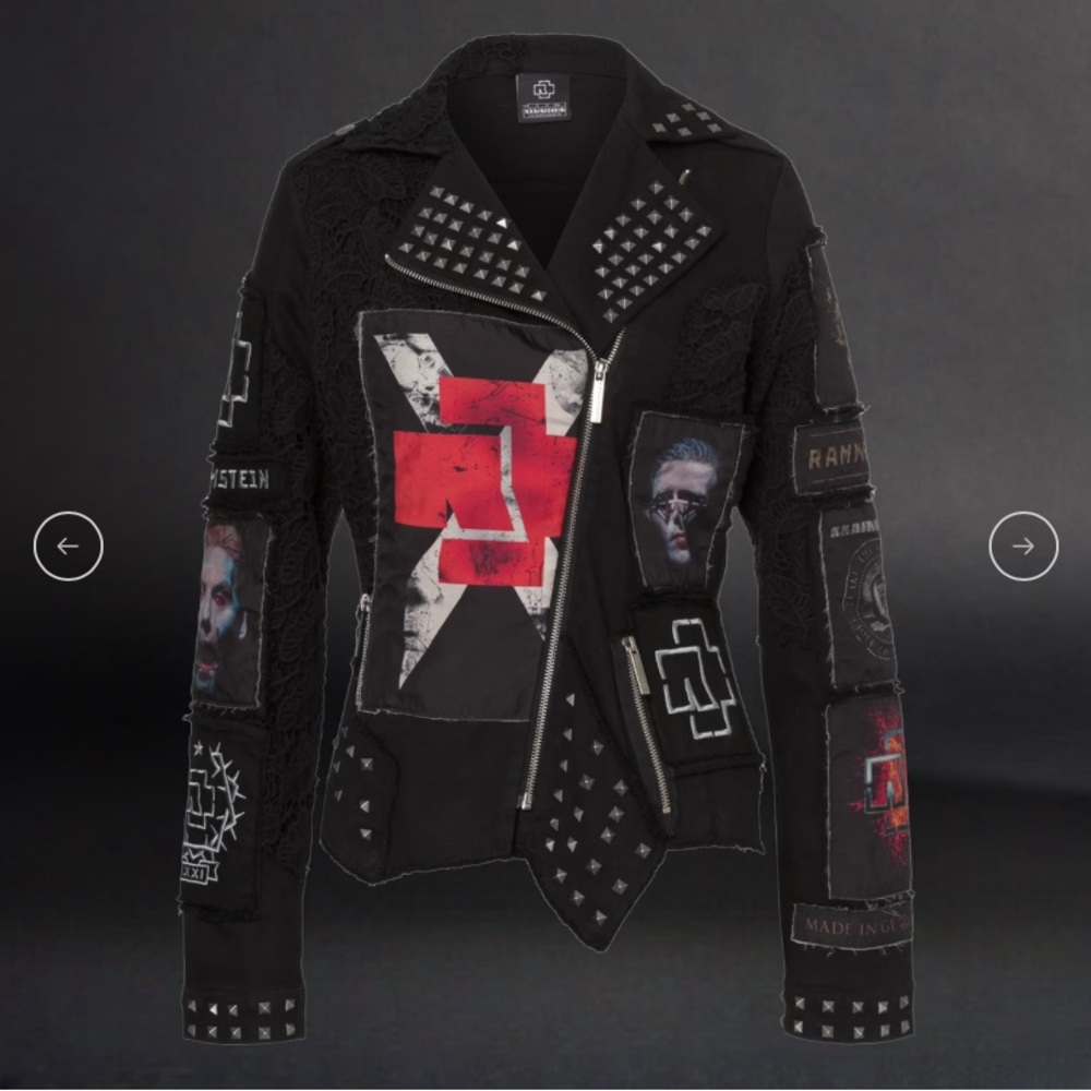 Black Studded Punk Jacket